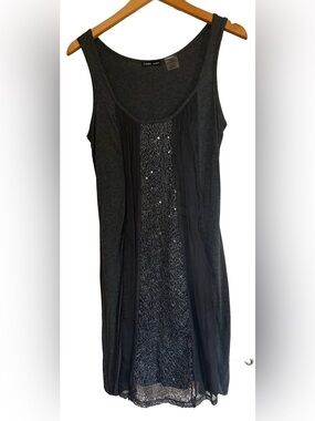 linQ Los Angeles Sequin Panel Knit Mini Dress M